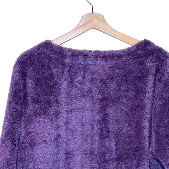 Wildfox purple lightning bolt fleece lounge top size L - Picture 7 of 14